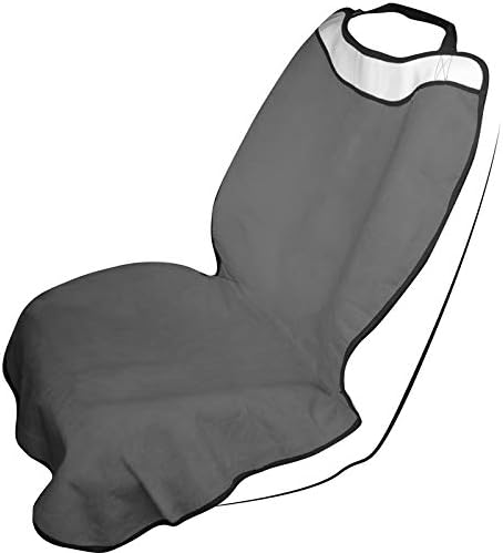 Motorup America Yoga Sweat Towel - Front Car Seat Cover for Athletes, Fitness, Gym, Running, Swimming, Beach, Sports - Sweat Absorbing, Fits Most Vehicles, Cars, Trucks, SUV, Van - Gray