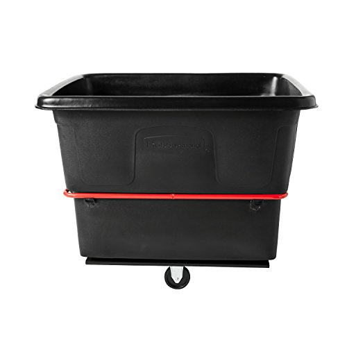 Image of Rubbermaid Commercial Utility Truck 20 Cubic Feet 1200 lb. Capactiy Black Large Cart for Commercial /Waste /Laundry Transportation /Collection