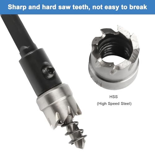 Türspion mit Sichtschutz 180° Weitwinkel Optische Glaslinsen, Tür Spion Bohrloch Ø 14mm, Einstellbare Länge Spion Türspione für 35-60mm Türen, mit 1 x Bohrer