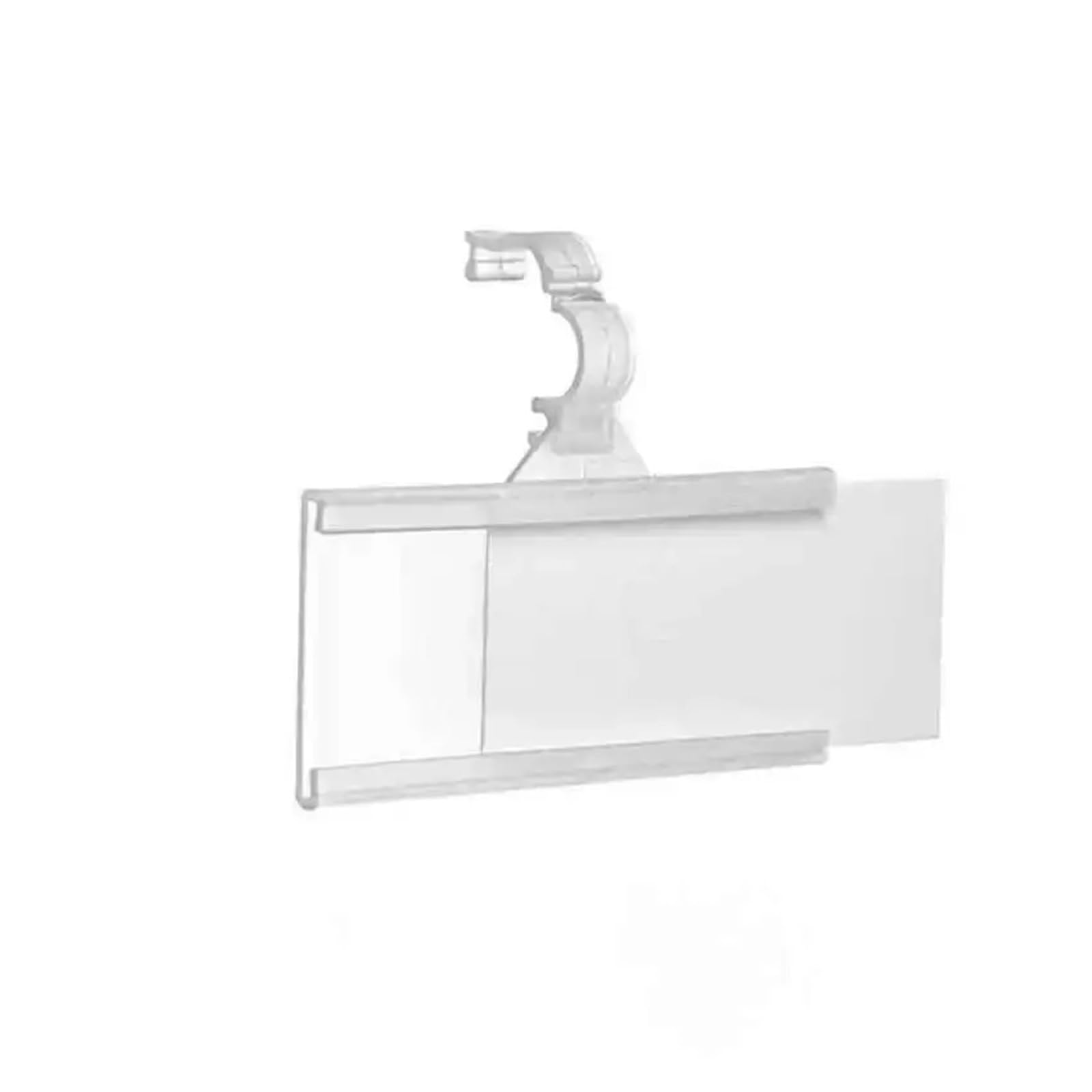 Porta segnaletica, Etichette for scaffali Supporti da appendere for cartellini del prezzo in plastica trasparente 100 pezzi for scaffalature e for libri supermercato