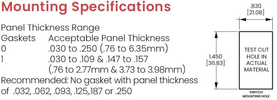 スターリング・ブロードキャスト Carling Technologies Momentary Rocker Switch | (ON)-None-Off