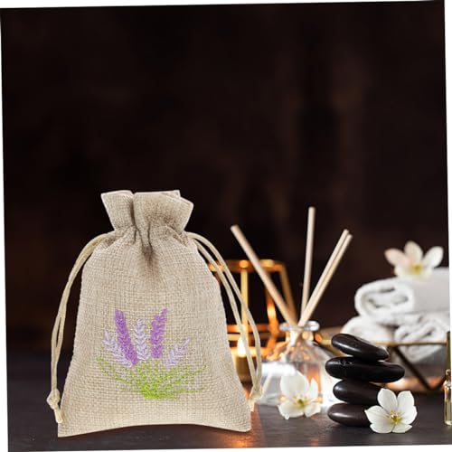 5 bolsas sachet vacías con cordón fragancia lavanda miniatura 4