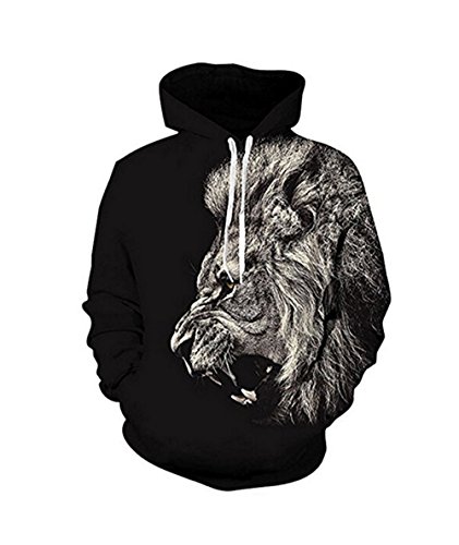 OYABEAUTY Unisex Realistic 3D Print Galaxy Pullover Hoodie Hooded Sweatshirt