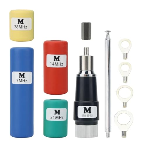 Antena GP Telescópica MA-01 V2.7: Kit Portátil de Corta 7MHz para Radioafición en Ruta