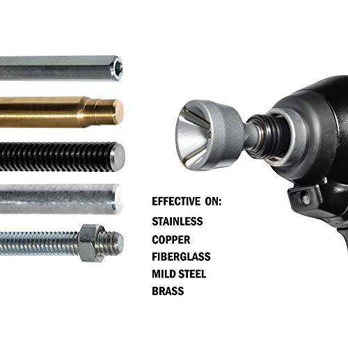 ORX PLUS TOOLS Deburring External Chamfer Tool, with HSS Blade, Deburring Drill Bit, Remove Burr Tools Quick Release Shank Fits for 1/8"-3/4"(3mm-19mm) - Thumbnail 3