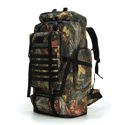 W WINTMING Hiking Backpack for Men 70L/100L Camping Backpack Military Rucksack Molle 3 Days Assault Pack for Climbing