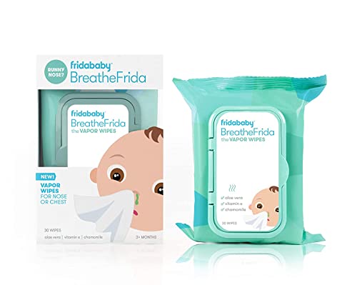 Image of Frida Baby Breathefrida Vapor Wipes for Nose or Chest, 30 Count (Pack of 1)