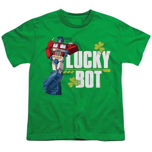 Transformers St Patrick's Day Optimus Prime Lucky Bot Kids T Shirt for Youth Toddler Boys and Girls2