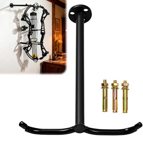 Fiwochic Compound Bow Wall Hanger, Steel, 12.2x9 Inches