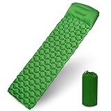 Karvipark Esterilla Inflable Portatíl Colchón de Aire para Camping Acampa Colchones Hinchable Utraligero, Senderismo. Compacta, Impermeable, Resistente, Duradera