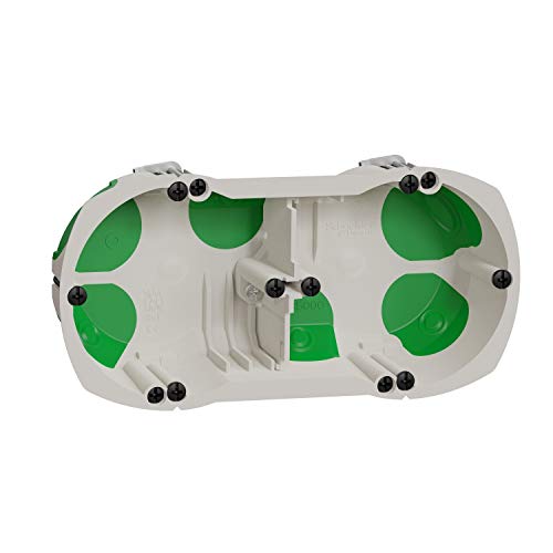 Schneider Electric - Multifix air, boîte étanche 2 postes entraxe 71mm, diam. 67 mm, prof. 40 mm - IMT35000