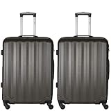 Flight Knight ABS 3 Tamanos Maleta Ligera Maximus Permitidas De Delta Airlines, American, Virgin Atlantic Entre Muchas Otras! Iberia, easyJet Maleta De Mano 56x35x22 cm - FK05_GRAP_MX2