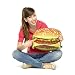 3D Burger Pillow, Realistic Burger Plush Stuffed Food Pillow, Cozy Stuffed Burger Custom Pillow, Burger Plushie Personalized Pillow, Soft Burger Customized Pillow for Fast Food Lovers - 16" Small