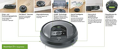 iRobot Roomba i7 (i7156) App-steuerbarer Saugroboter (Staubsauger Roboter), 2 Gummibürsten, Intelligente Kartierung… - Image 4