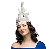 Boland 99951 - Hut Hai für Erwachsene, Einheitsgröße, grau, Fisch, Unterwasserwelt, Kopfbedeckung, Accessoire, Motto Party, Karneval