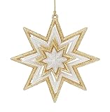 Kurt Adler Gold & Silver Snowflake Ornaments
