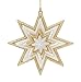 Kurt Adler Gold & Silver Snowflake Ornaments
