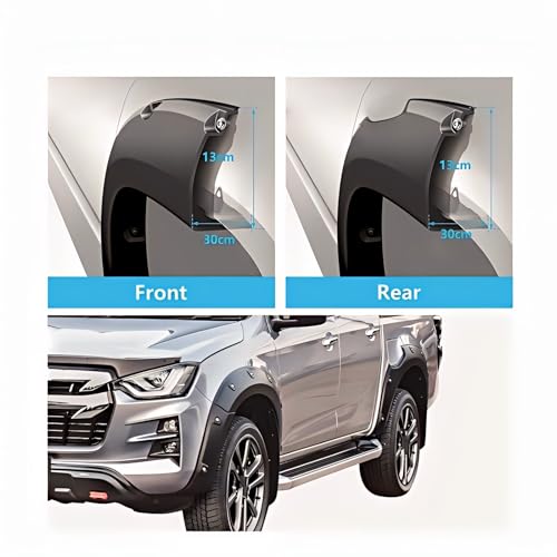 Extensions d'ailes Isuzu D-Max 2020-2023 Double Cabine kit garde-boue - 5