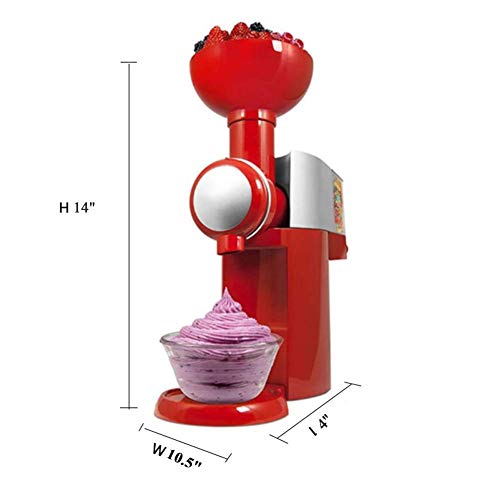 AYDQC Elektronische Eismaschine, klassischer originaler gesunder Dessert-Früchte Soft Servic Maker, Frozen Milchfreie… – Bild 5