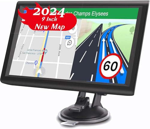 7 inch Touch Screen GPS Navigation for Car,Latest 2025 Map, Real Voice Spoken Turn-by-Turn Direction Reminding Navigation System for Cars, GPS Satellite Navigator with Free Lifetime Map Update