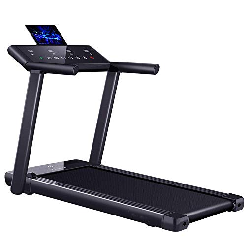 Cinta de correr eléctrica plegable para gimnasio en casa, equipo de fitness portátil ultra silencioso con motor de 3.5 HP, caminadora inteligente para entrenamientos de ahorro de espacio