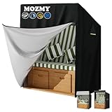 MOZMY Strandkorb Abdeckung 2 sitzer- 420D Wetterfest Strandkorb...