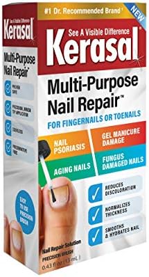 Kerasal Multi-Purpose Nail Repair, Nail Solution for Discolored and Damaged Nails, 0.43 fl oz