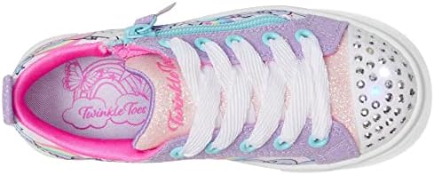 Skechers Kids Girls Twinkle Sparks-Flying Heart Sneaker, Lavender/Multi, 12.5 Little Kid | Image 1