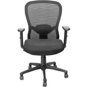 Blue Bell Nylon Butterfly Ergonomic Med-Back Office/Executive/Workstation Revolving Chair with Height Adjustable Arms for Home and Office (Black)