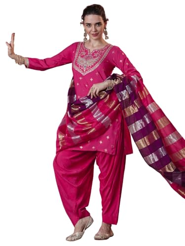 Kurta droit en soie brodée Navlik pour illuminer vos soirées et célébrations élégantes