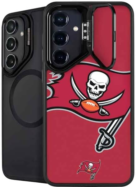Skinit Kickstand Phone Case Compatible with Galaxy S24 FE - Officially Licensed NFL Tampa Bay Buccaneers Large Logo Design