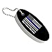 GRAPHICS & MORE I Stand Behind The Heroes Who Protect This Line Thin Blue American Flag Floating Keychain Oval Foam Fishing Boat Buoy Key Float