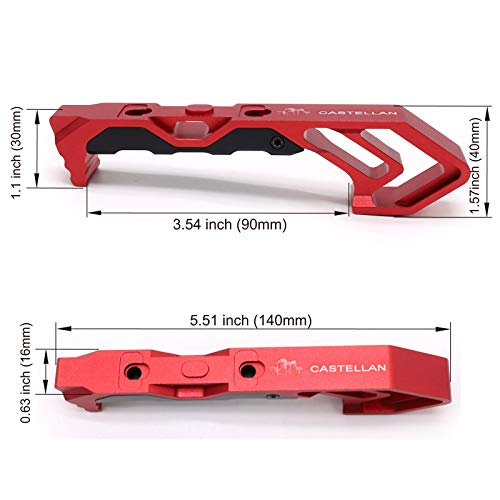 ND Forward Universal Hand Stop for Both Mlok Keymod Handguard (Red) - Image 3