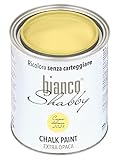 bianco Shabby® Crema Italiana 2023 - Pintura de tiza a base de agua para todas las superficies y perfecta para efectos decorativos, pintura de tiza extra mate (1 litro)