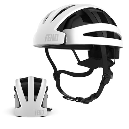 FEND One Foldable Bike Helmet – Patented Smart-Fold 50% Compact...