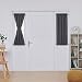 Deconovo Door Curtain Panels Dual Rod Pocket Curtain Thermal Insulated Blacktout Curtain for 25x40 Inch Dark Grey 1 Panel
