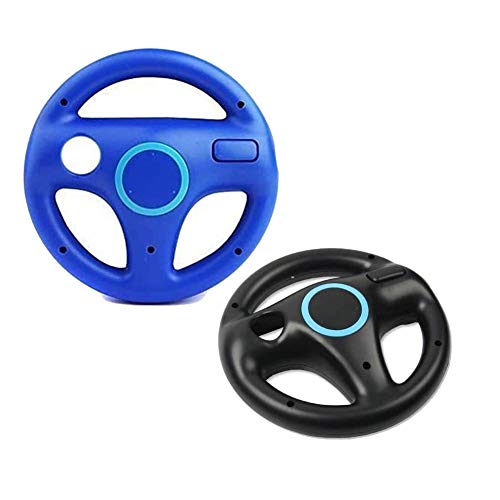 Wii Volante Controlador de Wii genérico para Kart Controlador(Azul + Negro) Cover