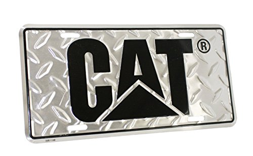 Caterpillar CAT Diamond Plated License Plate