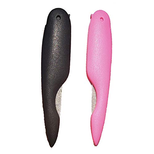 2 Pieces Double-sided Stainless Steel Foldable Nail Files Manicure Pedicure Tools Files Folding...