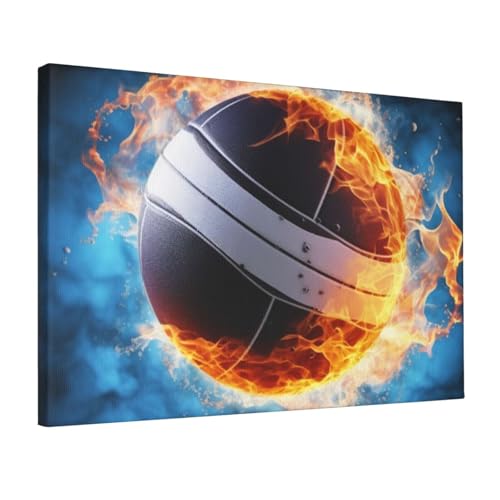 Affiche volley-ball moderne pour décoration murale bureau