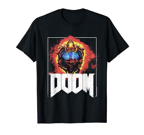 DOOM Cacodemon Flames with Frame Art Video Game T�V���c