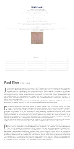 N NEUMANNVERLAGE, Paul Klee 2025 Brochure Calendar, 30 x 30 cm, Wall Calendar with Pictures of Paul Klee, Moon Phases - Image 3