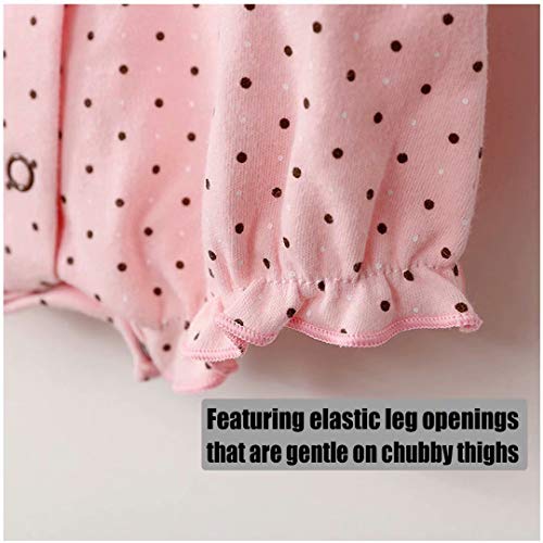 OLLULL Baby Girls' One-Piece Rompers, Infant Cotton Summer Clothes, Pack of 34