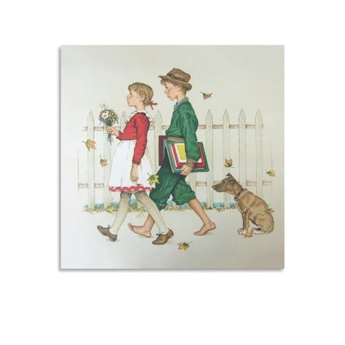 Norman Rockwell m[}bNEFN̉ƊGiim[}bNEF̎ႢjA[g|X^[ LoX ǃA[gz[ oX[ Q ItBX vg|pi CeA20x20inch(50x50cm)