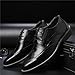 Men's Classic Leather Formal Business Oxford Wingtip Lace Up Retro Casual Dress Shoes for Men Comfortable (Black, Adult, Men, 9.5, Numeric, US Footwear Size System, Medium)