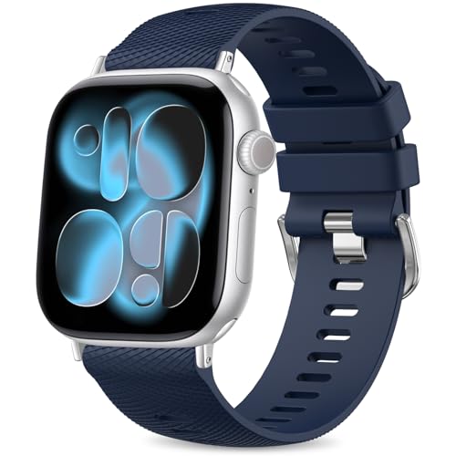 Tobfit Correa para Correa Apple Watch 40mm 44mm 42mm 46mm 45mm 41mm 38mm 49mm Mujer Hombre, Correa de Silicona Veta Cruzada, Pulseras de Repuesto Suave para iWatch Series SE 11 10 9 8 7 6 5 4 3 2 1