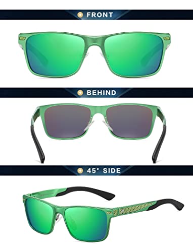 Duco Polarized Sunglasses For Men Vintage Aluminum Frame Retro Sports Sun Glasses Driving Shades 100% Uv Protection 8207 #TOP1