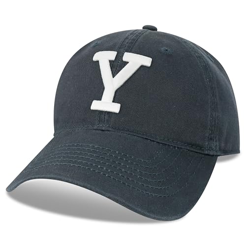 Legacy NCAA Officially Licensed Baseball Hat, Yale Bulldogs, Lightweight Cap for Men & Women, Relaxed Twill Adjustable (EZA), Navy, One Size Fits Most, Adjustable Fabric Closure