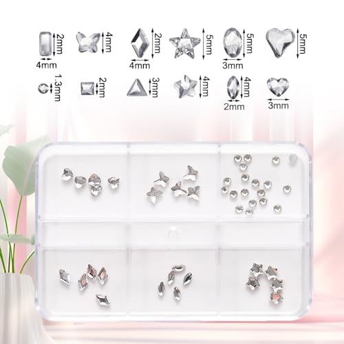 Image of Teeth Gems with Crystals Silver Diamantes Temporary Tooth Gems DIY Kit