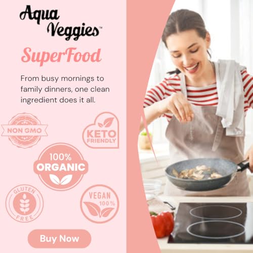 Aqua Veggies Organic Atlantic Dulse Superfood Seaweed – Hand-Harvested, Sun-Dried Superfood from Bay of Fundy – Rich in Iodine, B12 & Iron – 30 Individual Packs (90g, Vegan, Non-GMO, Gluten-Free)